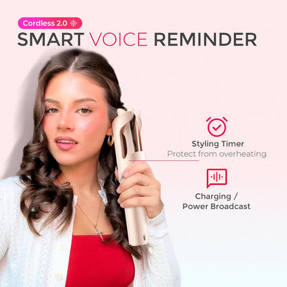 TYMO CurlGo Cordless Automatic Curling Iron – 1” Rechargeable Rotating Wand for Effortless Salon-Quality Beach Waves Anywhere